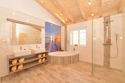 Ein Badezimmer in der Unterkunft Landhaus Harmonie