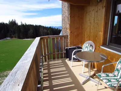 Ein Balkon oder eine Terrasse in der Unterkunft Stockreutehof