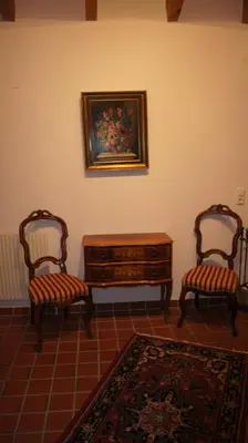Ein Sitzbereich in der Unterkunft Hotel Hartenfels