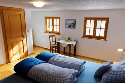 Ein Sitzbereich in der Unterkunft Landhaus Tenne