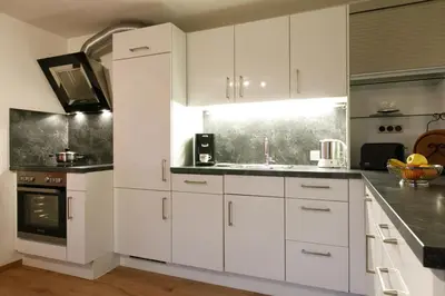 Küche/Küchenzeile in der Unterkunft Apartment Am Bach