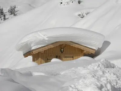 Haus Feuerstein im Winter