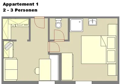 Grundriss der Unterkunft Haus Feuerstein