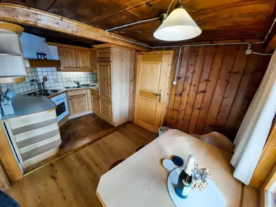 Küche/Küchenzeile in der Unterkunft Haus Schroefler