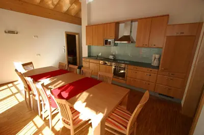 Küche/Küchenzeile in der Unterkunft Alpina Appartements