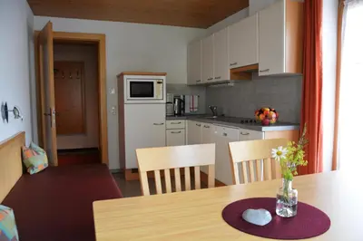 Küche/Küchenzeile in der Unterkunft Hotel Garni Alpina