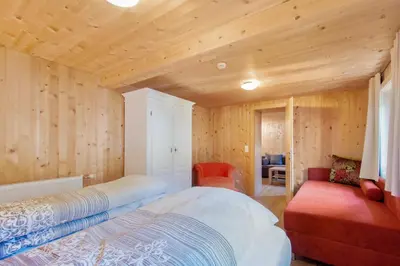 Ein Bett oder Betten in einem Zimmer der Unterkunft Haus Berghof