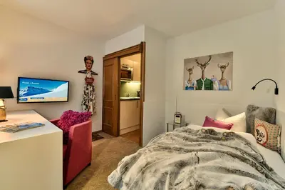 Ein Bett oder Betten in einem Zimmer der Unterkunft Chalet Kerber