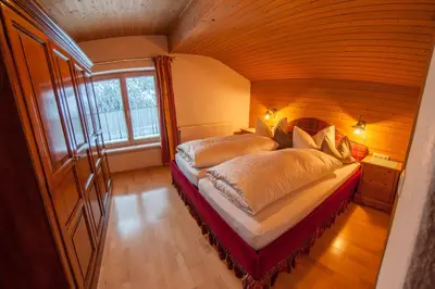 Ein Bett oder Betten in einem Zimmer der Unterkunft Pension Alwin