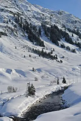 Chalet Schneekristall im Winter