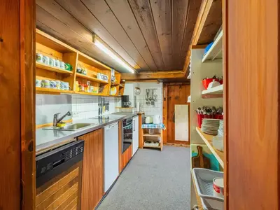Küche/Küchenzeile in der Unterkunft Chalet in Schwarzenberg am Skilift