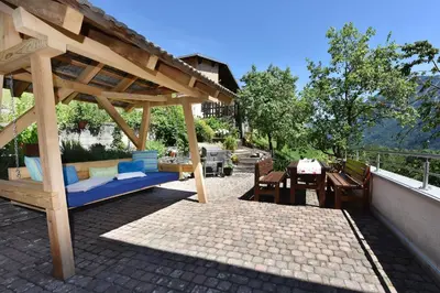 Ein Balkon oder eine Terrasse in der Unterkunft Mottnerhof