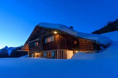 Chalet Berghaus Bartholomäberg im Winter