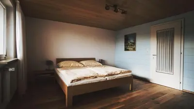 Ein Bett oder Betten in einem Zimmer der Unterkunft Ferienwohnung Morgengabe