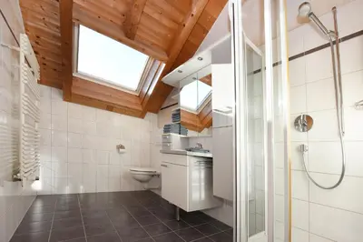 Ein Badezimmer in der Unterkunft Ferienhof Dürlinde