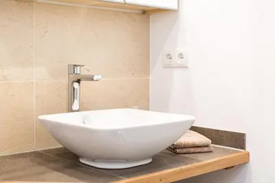 Ein Badezimmer in der Unterkunft Ferienapartment Fuchsfarm
