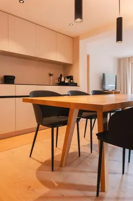 Küche/Küchenzeile in der Unterkunft Aparthotel Hubertus Mellau