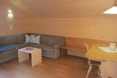 Ein Sitzbereich in der Unterkunft Ferienwohnung Greber Regina