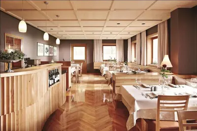 Ein Sitzbereich in der Unterkunft Gasthof Taube