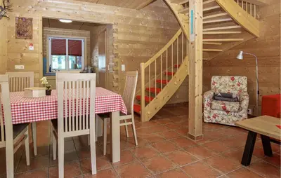 Ein Sitzbereich in der Unterkunft Ferienhaus Dalaas Am Arlberg