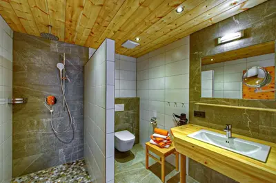 Ein Badezimmer in der Unterkunft Ferien-Schlössle Michaela