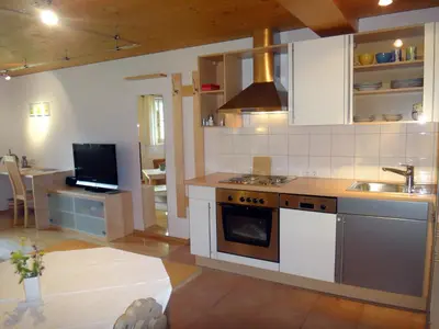 Küche/Küchenzeile in der Unterkunft Gästehaus Appartements Egender