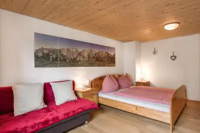 Ein Bett oder Betten in einem Zimmer der Unterkunft Bauernhof Wildfang