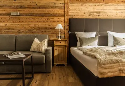 Ein Bett oder Betten in einem Zimmer der Unterkunft Schwarzmann's Ferienwohnungen