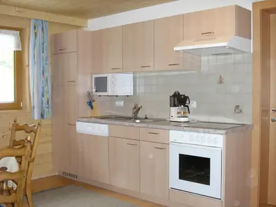 Küche/Küchenzeile in der Unterkunft Appartement Bischof