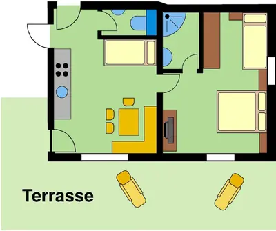 Grundriss der Unterkunft Appart Saroja-Tannleger