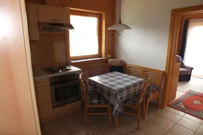 Küche/Küchenzeile in der Unterkunft Haus Schneeflocke