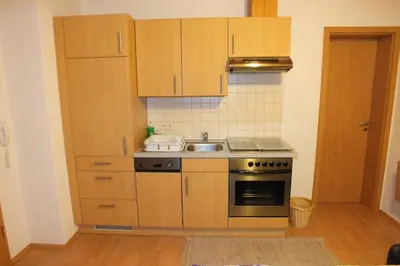 Küche/Küchenzeile in der Unterkunft Haus Schneeflocke