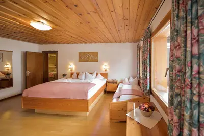Ein Bett oder Betten in einem Zimmer der Unterkunft Chalet Sonne Vandans