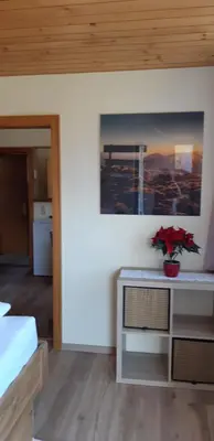 Ein Bett oder Betten in einem Zimmer der Unterkunft Haus Mansaura