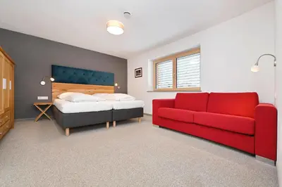 Ein Bett oder Betten in einem Zimmer der Unterkunft Ferienhaus Silber
