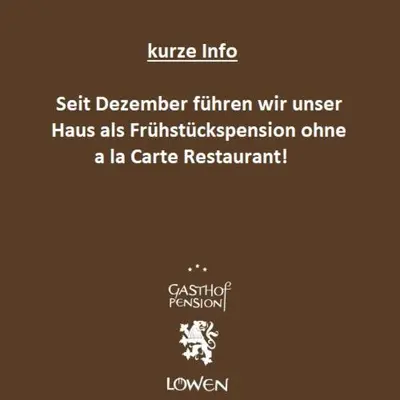 Grundriss der Unterkunft Pension Löwen