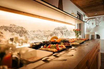 Essen in der Pension oder in der Nähe