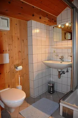 Ein Badezimmer in der Unterkunft Bauernhof Schneider