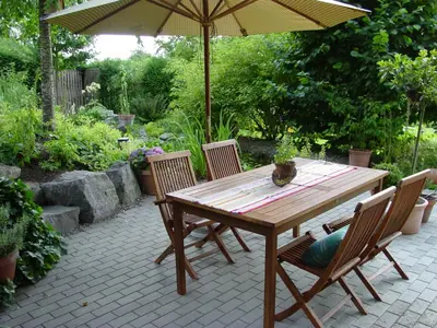 Ein Garten an der Unterkunft Ferienwohnung Geismayr