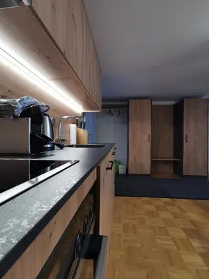 Küche/Küchenzeile in der Unterkunft Apartment Bergführer