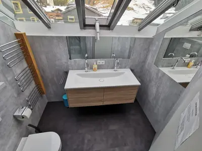 Ein Badezimmer in der Unterkunft Apartment Bergführer