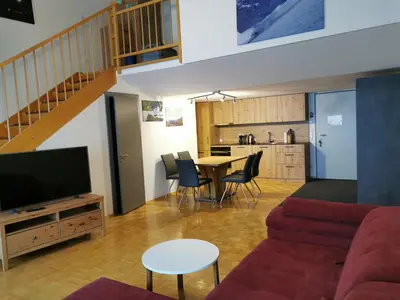 Küche/Küchenzeile in der Unterkunft Apartment Bergführer