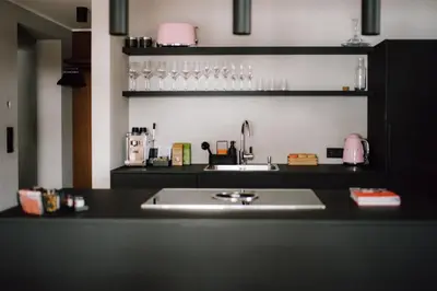 Küche/Küchenzeile in der Unterkunft Appart Hotel Knappaboda