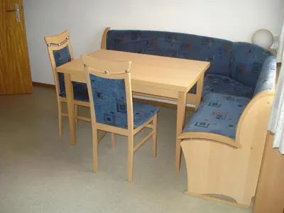 Ein Sitzbereich in der Unterkunft Haus Mondspitze