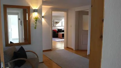 Ein Sitzbereich in der Unterkunft Appartement Maria