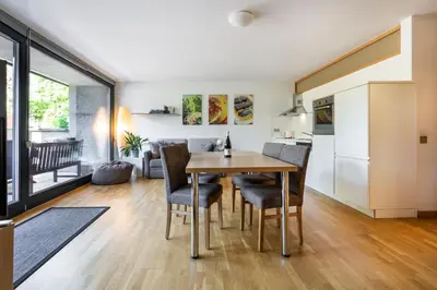 Küche/Küchenzeile in der Unterkunft Ferienwohnung iq-Sports