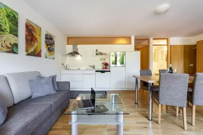 Küche/Küchenzeile in der Unterkunft Ferienwohnung iq-Sports