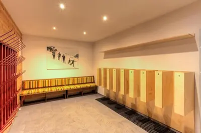 Ein Sitzbereich in der Unterkunft Haus Bickel
