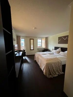 Ein Bett oder Betten in einem Zimmer der Unterkunft S'Matt 3