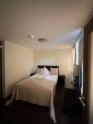Ein Bett oder Betten in einem Zimmer der Unterkunft S'Matt 3